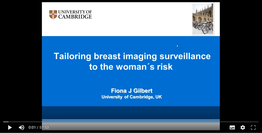 Tailoring breast imaging surveillance to the woman´s risk (2016)