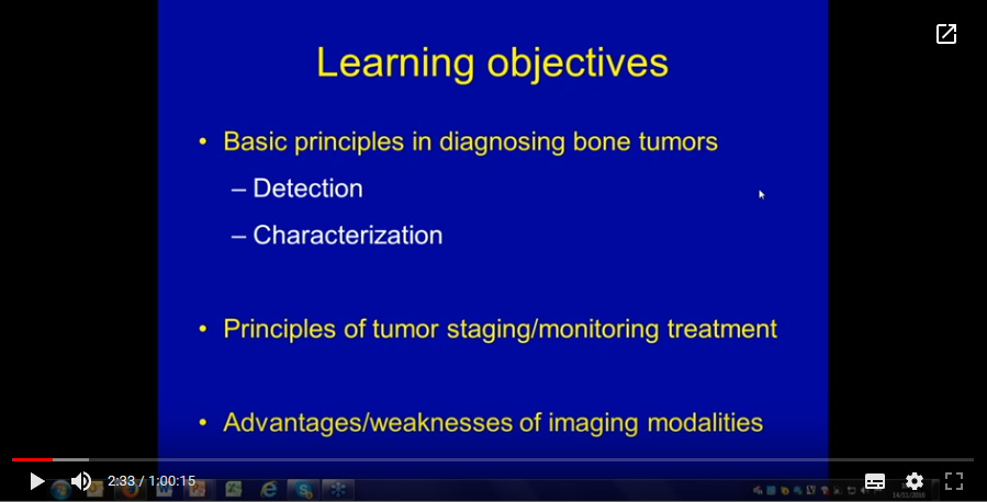 Imaging of bone tumours (2016)