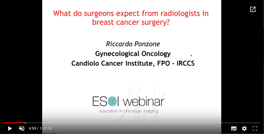 - J. Camps Herrero, Alzira/ES (Radiologist); R. Ponzone, Turin/IT (Surgeon)