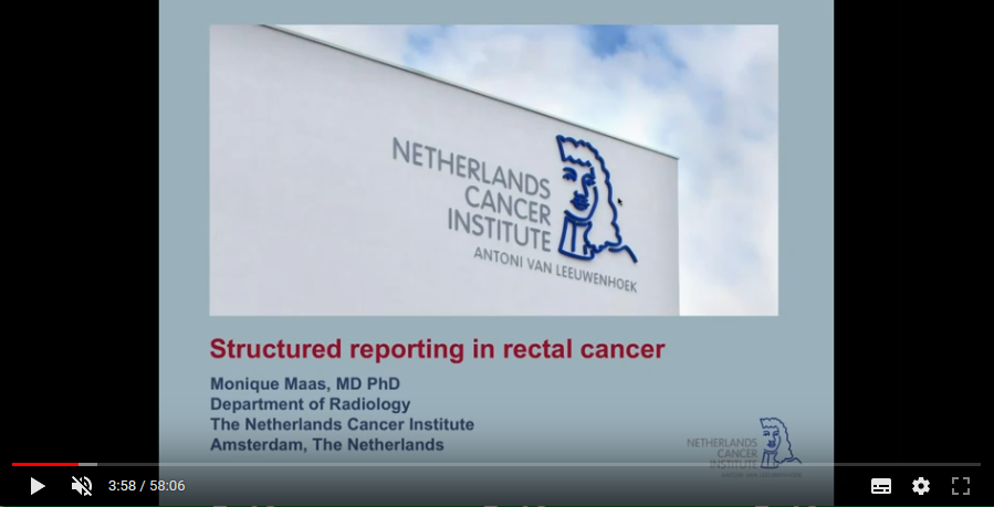 Structured reporting in rectal cancer (2018)